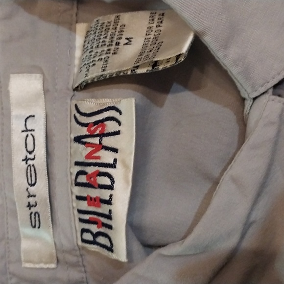 Boys Bill Blass Jeans Stretch gray button down shirt size M - Picture 2 of 2